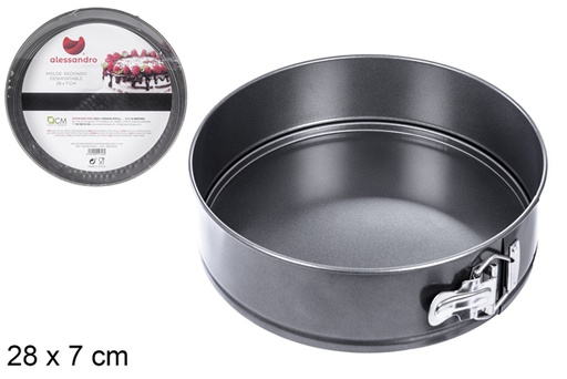 [104726] Detachable round mold 28x7 cm