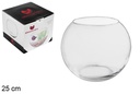 Glass ball flower vase 25 cm