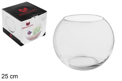 [104527] Vase en verre boule 25 cm