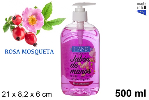 [107459] Jabon liquido de manos rosa mosqueta 500