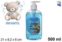 Jabón líquido de manos peques 500 ml.