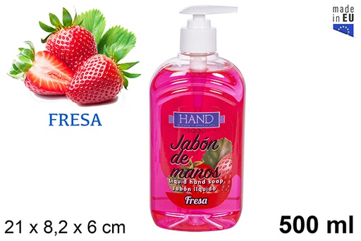 [107463] Savon liquide pour les mains à la fraise 500 ml.