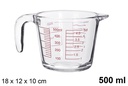 Jarra cristal medidora microondas 500 ml