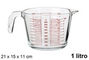 Jarra cristal medidora microondas 1 litro