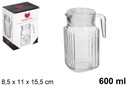 Jarra cristal agua tapa blanca 600 ml