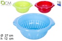 Escurreverduras plástico colores surtidos 27 cm
