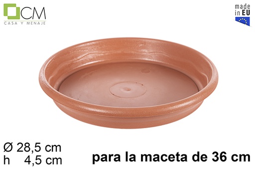 [103097] Elsa terracotta pot plate 36 cm