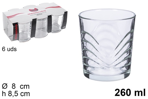 [106176] Pack 6 Ibiza water glass 260 ml