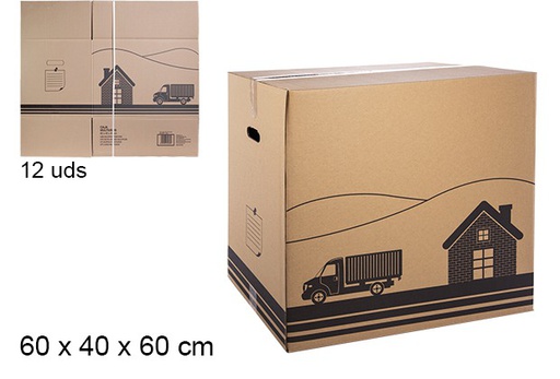 [107883] Caixa de papelão multiuso 60x40x60 cm