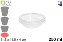 Envase tarrina plástico con rosca 250 ml