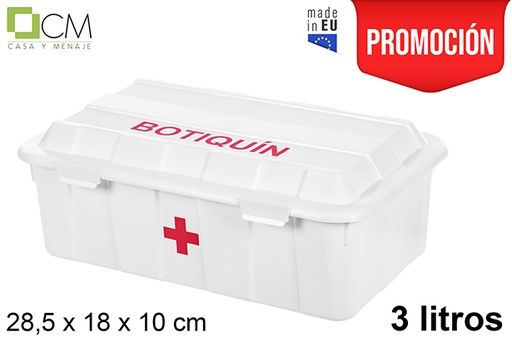 [106084] Cofre plástico botiquín 3 litros