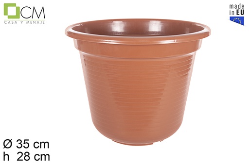 [103059] Pot en plastique brillant Marisol 35 cm