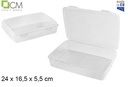 Fiambrera rectangular transparente