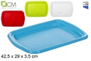 Bandeja plástico colores surtidos