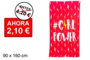 Toalla microfibra Girl Power 90x160 cm