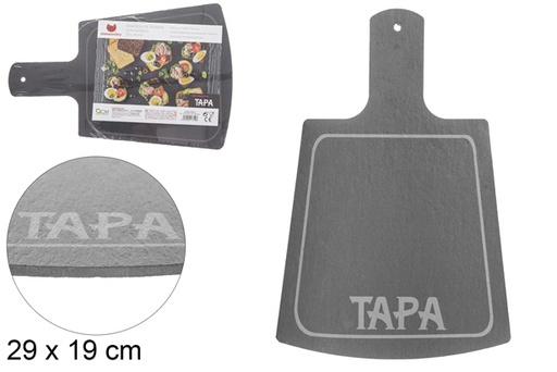 [107310] Slate tray with handle 29x19 cm