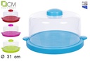 Quesera plástico con asas colores surtidos 31 cm