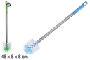 Escova sanitária com cabo de aço inoxidável 48 cm