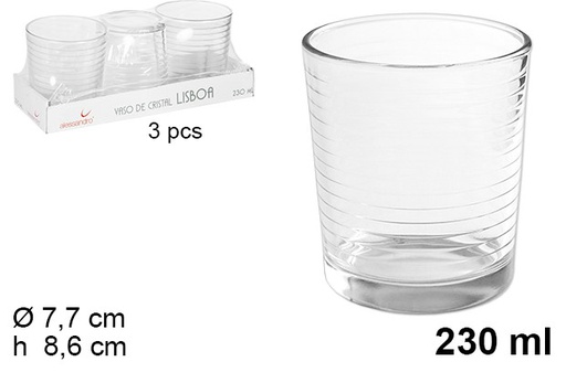 [107204] S/3 LISBOA GLASS