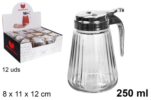 [101014] Dispensador de mel de vidro Eva 250 ml