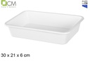 Bandeja plástico blanca nº3