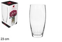Florero cristal abombado 23 cm