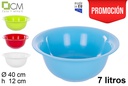 Jofaina de plástico colores surtidos 40cm