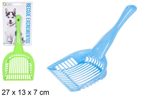 [100222] Assorted plastic droppings collector 27 cm