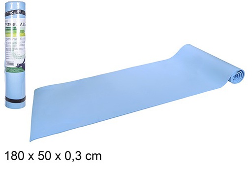 [104204] Esterilla de yoga azul 180x50x0.3cm