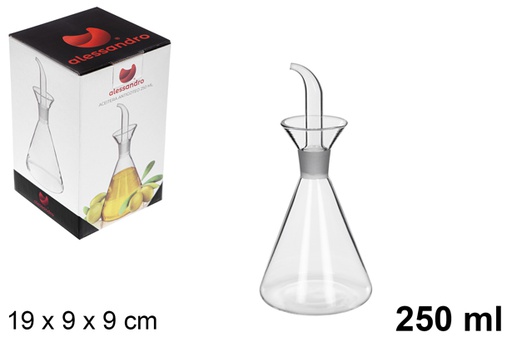 [107631] Oliera in vetro con dosatore antigoccia 250 ml