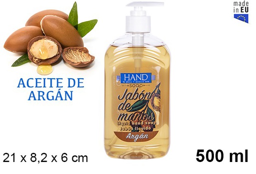 [108015] Savon liquide pour les mains à l'huile d'argan 500 ml.