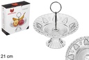 Frutero cristal con asa Amberes 21 cm