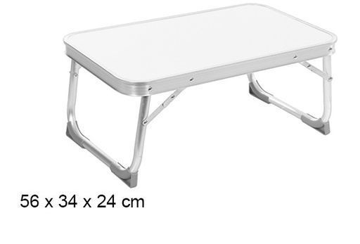 [108639] Small white folding table 56x34 cm