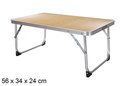Small wood-colored folding table 56x34x24 cm