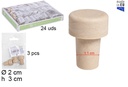 Pack 3 tapones plástico pequeños