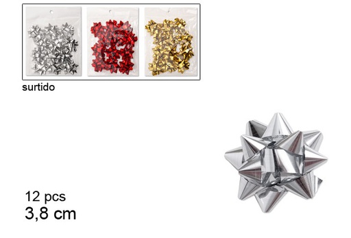 [107550] Pack 12 lazos colores surtidos 3,8 cm