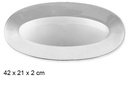 Plat ovale en argent 42x21 cm