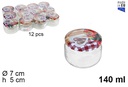 Bote cristal tapa frutas 140 ml