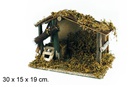 Cabaña madera 30x15x19 cm