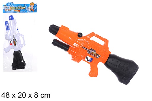 [108523] Pistola de agua con cebador colores surtidos 48 cm