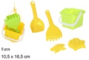 Beach bucket in colors with 5 accessories