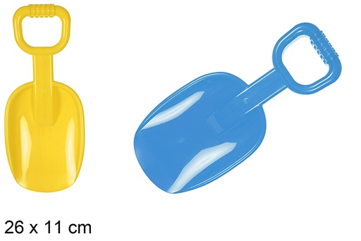[108602] Colored beach shovel 26x11 cm