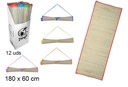 Esterilla paja con asas colores surtidos 180x60 cm