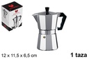 Cafetera aluminio 1 taza