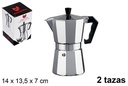Cafetera aluminio 2 tazas