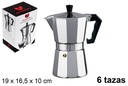 Cafetera aluminio 6 tazas