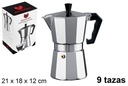 Cafetera aluminio 9 tazas