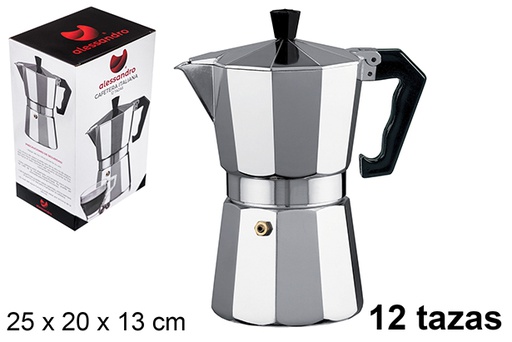 [108038] Caffettiera in alluminio 12 tazze