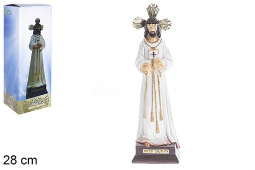 [107835] Figurine Jésus captif 28 cm