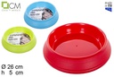 Comedero de perro redondo colores surtidos 26 cm